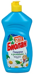 Средство для мытья посуды БИОЛАН Глицерин и ромашка 450мл