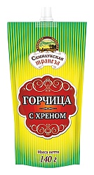 Горчица СЕМИЛУКСКАЯ ТРАПЕЗА с хреном 140г