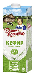 Кефир ДОМИК В ДЕРЕВНЕ бзмж 2.5% 950г