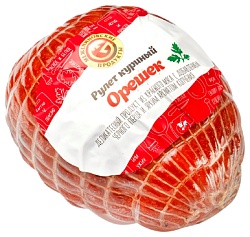 Рулет куриный МЕЖЕНИНОВСКАЯ ПФ Орешек в/к в/у 1кг