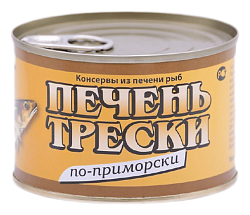 Печень трески БОЛЬШЕКАМЕНСКИЙ по-приморски ж/б 230г