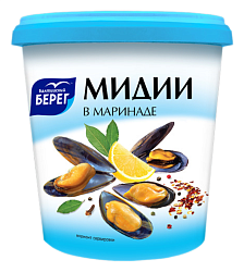 Мидии БАЛТИЙСКИЙ БЕРЕГ в маринаде 390г
