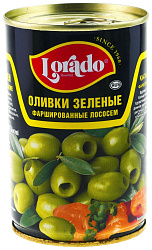 Оливки ЛОРАДО с лососем ж/б 300г