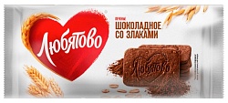 Печенье ЛЮБЯТОВО Шоколадное со злаками 114г