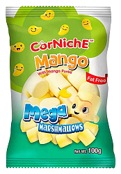 Маршмеллоу КОРНИШ Мега со вкусом манго 100г