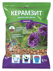Дренаж БИОМАСТЕР Керамзит средний 2.5л