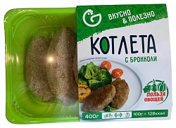 Котлета МЕЖЕНИНОВСКАЯ ПФ куриная с брокколи 400г