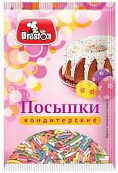 Посыпка кондитерская ПРЕСТОН Радуга вермишель м/у 7г