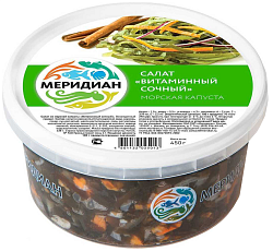 Салат из морской капусты МЕРИДИАН Витаминный сочный 450г