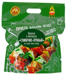 Шашлык куриный МЕЖЕНИНОВСКАЯ ПФ в сливочно-пряном маринаде охл 1кг