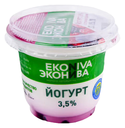 Йогурт ЭКОНИВА лесные ягоды бзмж 3.5% 250г