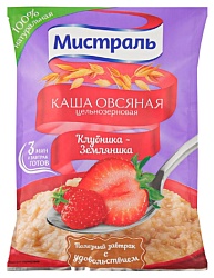 Каша овсяная МИСТРАЛЬ клубника земляника м/у 40г
