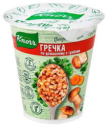 Каша КНОРР гречка с грибами по-домашнему стакан 50г