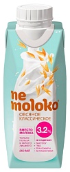 Напиток овсяный НЕМОЛОКО классический 3.2% 250мл