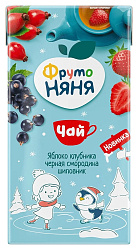Чай ФРУТОНЯНЯ фруктово-травяной яблоко клубника шиповник 0.5л