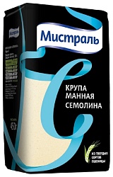 Манная крупа МИСТРАЛЬ Семолина м/у 450г