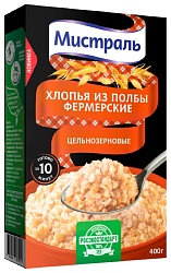 Хлопья МИСТРАЛЬ Фермерские из полбы карт/уп 400г