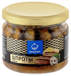 Шпроты БЕЛЫЙ КИТ в масле ст/б 270г