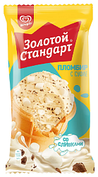 Мороженое ЗОЛОТОЙ СТАНДАРТ Пломбир с шоколадной крошкой бзмж 82г