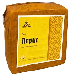Сыр БЕЛОГОРЬЕ Лярис с ароматом ванили бзмж 45% 1кг