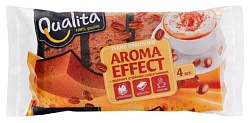 Губка кухонная КВАЛИТА Арома эффект кофе 4шт