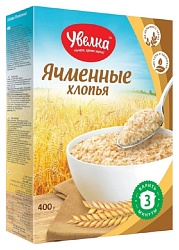 Ячменные хлопья УВЕЛЬСКИЕ КРУПЫ карт/уп 400г