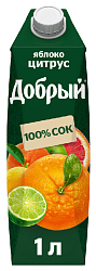 Сок ДОБРЫЙ яблоко цитрус 1л