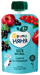 Пюре ФРУТОНЯНЯ яблоко черная и красная смородина м/у 90г