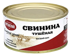 Свинина тушеная КУРГАН семейный запас в/с ж/б 325г