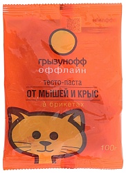 Брикет ГРЫЗУНОФФ Оффлайн от мышей крыс тесто 100г