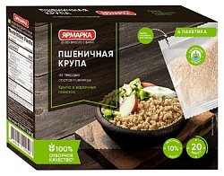 Пшеничная крупа ЯРМАРКА отборная карт/уп 4*62.5г