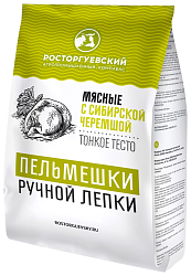 Пельмени РОСТОРГУЕВСКИЙ с сибирской черемшой 800г