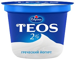 Йогурт САВУШКИН Теос натуральный бзмж 2% 250г
