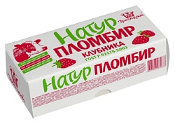 Мороженое ГРОСПИРОН Пломбир клубника бзмж 240г