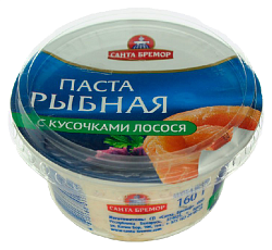 Паста САНТА БРЕМОР Шхуна с лососем 165г