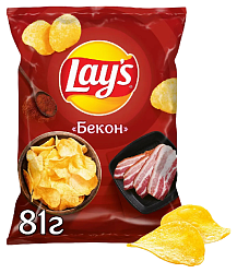 Чипсы ЛЕЙС бекон 81г