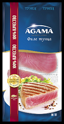 Филе тунца АГАМА кусок с/м 400г