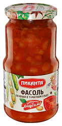 Фасоль ПИКАНТА печеная в т/с ст/б 520г