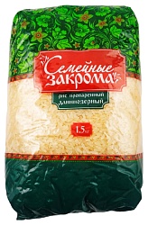 Рис СЕМЕЙНЫЕ ЗАКРОМА длиннозерный пропаренный м/у 1500г