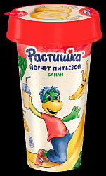Йогурт РАСТИШКА обогащенный банан бзмж 2.8% 190г