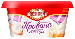 Сыр творожный ПРЕЗИДЕНТ Прованс сливочный бзмж 62% 120г