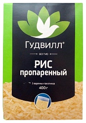 Рис ГУДВИЛЛ обработанный паром карт/уп 5*80г