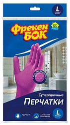 Перчатки латексные ФРЕКЕН БОК универсальные суперпрочные L