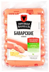 Сосиски ТОРГОВАЯ ПЛОЩАДЬ Баварские в/у 350г