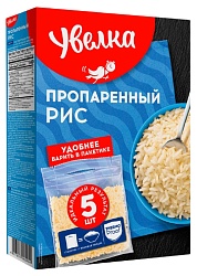 Рис УВЕЛЬСКИЕ КРУПЫ пропаренный карт/уп 5*100г