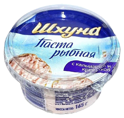 Паста САНТА БРЕМОР Шхуна с кальмаром и креветкой 165г