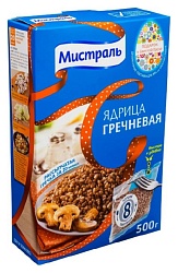 Гречневая крупа МИСТРАЛЬ ядрица карт/уп 8*62.5г