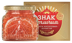 Икра лососевая ПУТИНА Знак отличия зернистая ст/б 350г