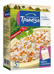Гарнир ИТАЛЬЯНСКАЯ ТРАПЕЗА Ризотто с грибами карт/уп 325г