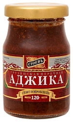 Соус СТОЕВЪ аджика с зеленью ст/б 120г